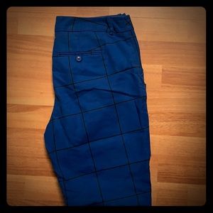 Blue Plaid Dress pants